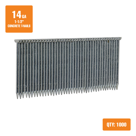 CTN14-15 14-Gauge 1-1/2" Glue Collated Для бетона T-Гвозди (1000 шт.)
