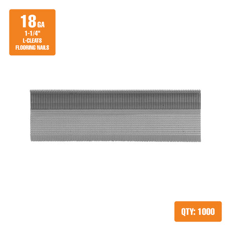 FN18L125 18 калибра 1-1/4" Glue Collated Напольные покрытия L-скобы (500 Count)