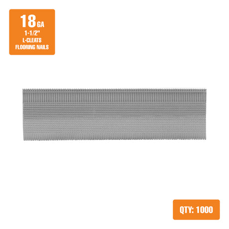 FN18L150 18 калибра 1-1/2" Glue Collated Напольные покрытия L-скобы (500 Count)