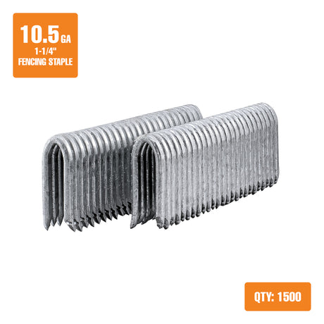 FS105G125 10.5-Gauge 1-1/4" Glue Collated Barbed Скобы для ограждений (1500 Count)
