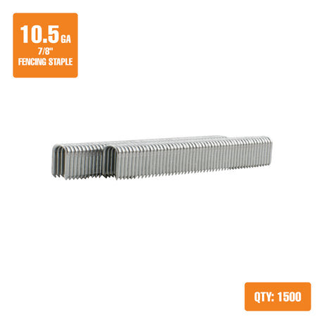 10.5-Gauge 7/8" to 1-9/16" Glue Collated Galvanized Скобы для ограждений (1500 Count)