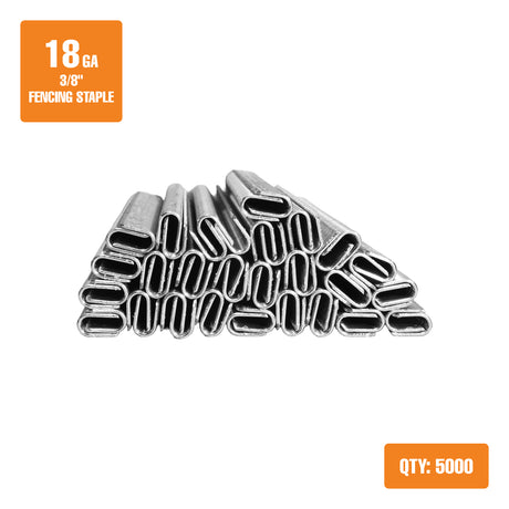FS18G38 18 калибра 3/8" Glue Collated Barbed Скобы для ограждений (5000 Count)