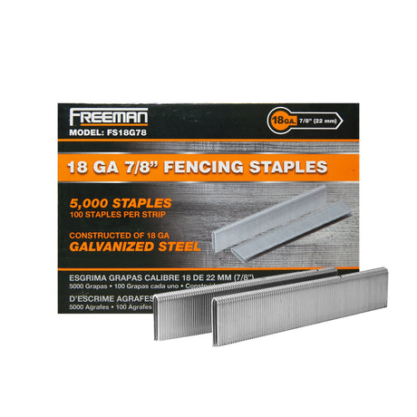 FS18G78 18 калибра 7/8" Glue Collated Barbed Скобы для ограждений (5000 Count)