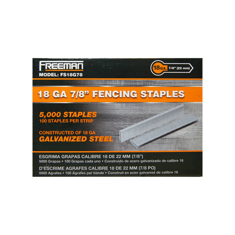 18 калибра 3/8" to 7/8" Glue Collated Galvanized Скобы для ограждений (5000 Count)